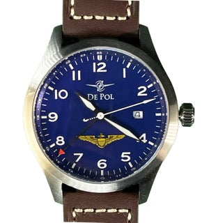 44mm Navy Pilot GMT Watch - Blue Dial