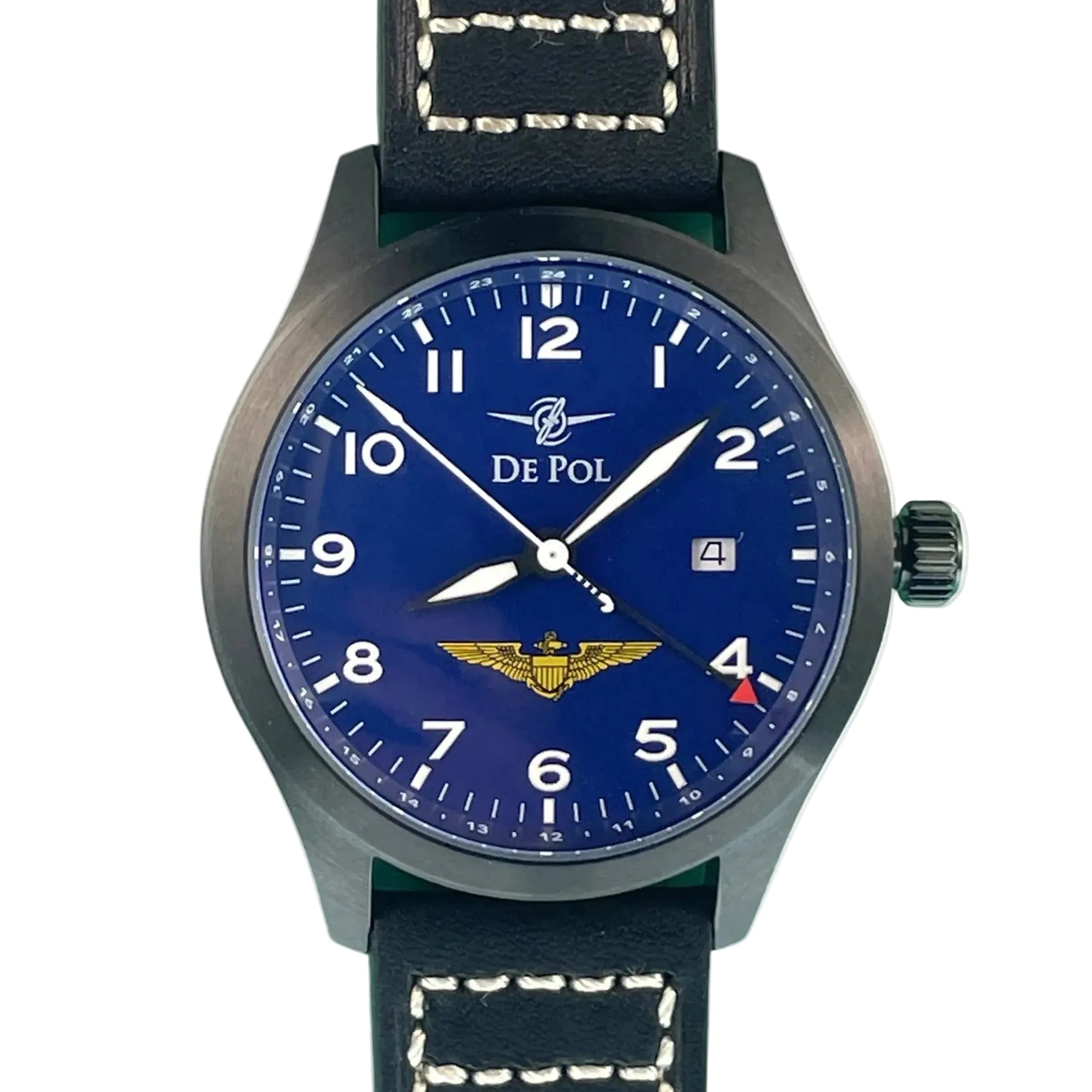 44mm Navy Pilot GMT Watch - Blue Dial
